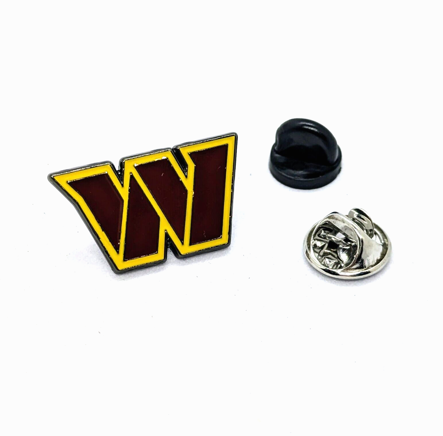 WASHINGTON COMMANDERS PIN Football NFL Team Black Back Gift Enamel Lapel Brooch