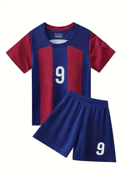 YOUTH SOCCER UNIFORM Kid's/Boy's/Girl's Lewandowski Jersey Shorts (Pick Ur Size)