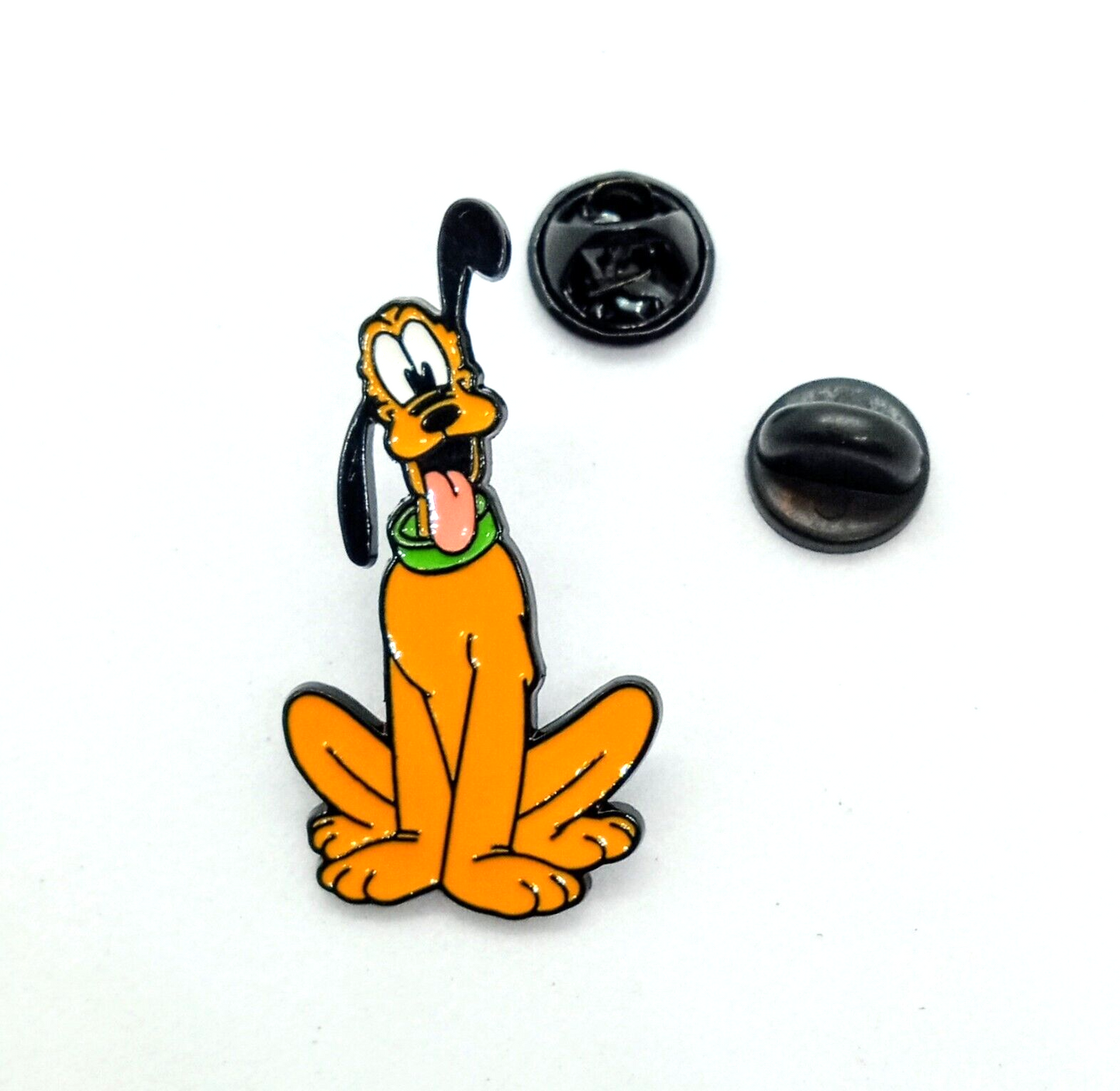 PLUTO PIN Disney's Loveable Dog Listening Classic Cartoon Enamel Lapel Brooch