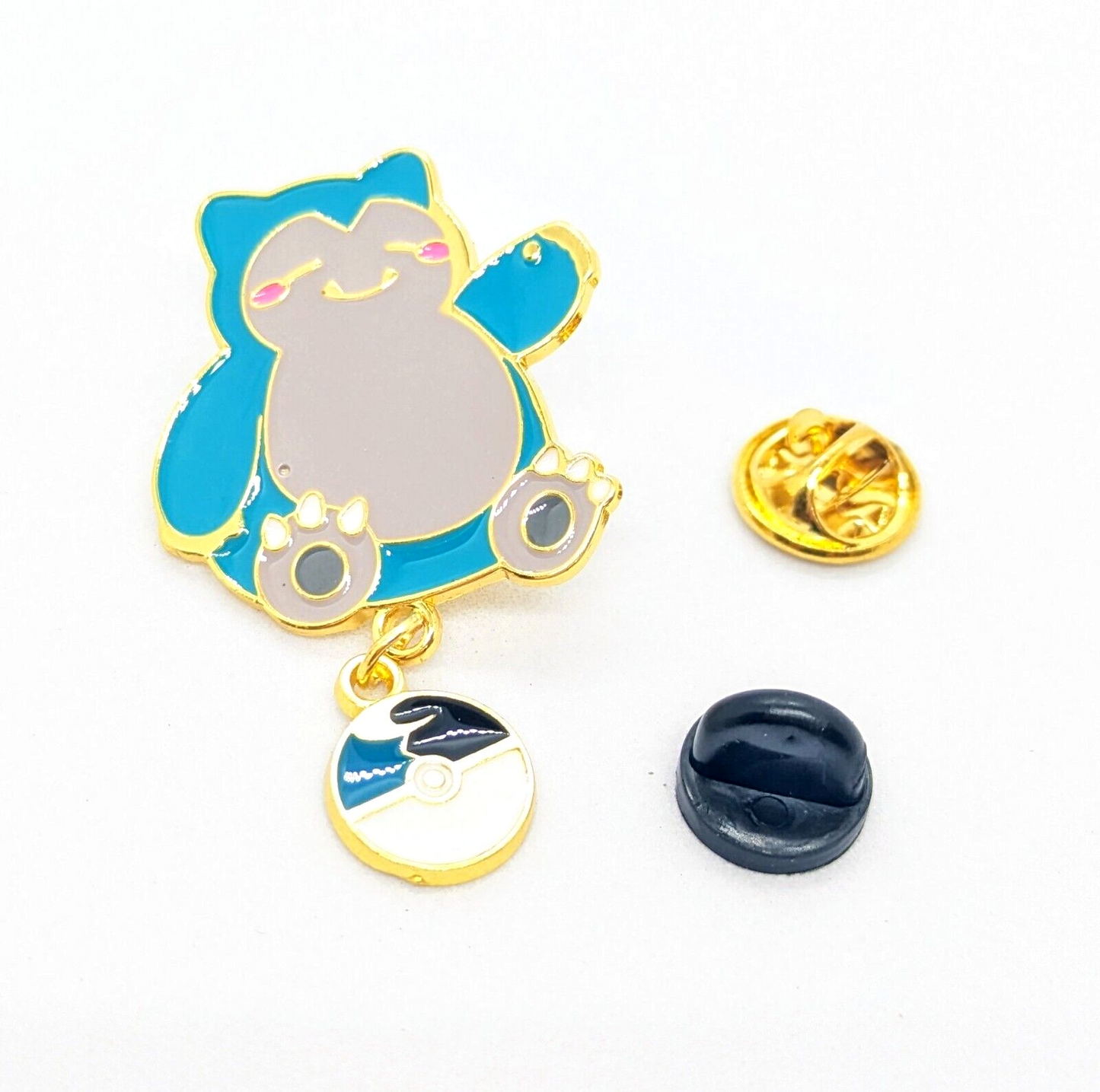 SNORLAX "DANGLING BALL" PIN Pokemon #143 Enamel Lapel Brooch (Cool Gift!)