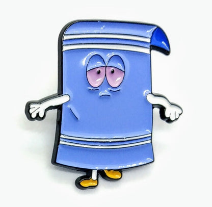 TOWELIE PIN South Park Cartoon Towel Funny Toon Gift Enamel Lapel Brooch