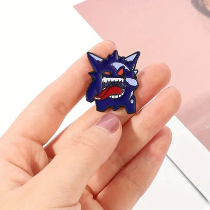 GENGAR PIN Pokemon Fun Evil Purple Ghost Tongue Cool Gift Enamel Lapel Brooch