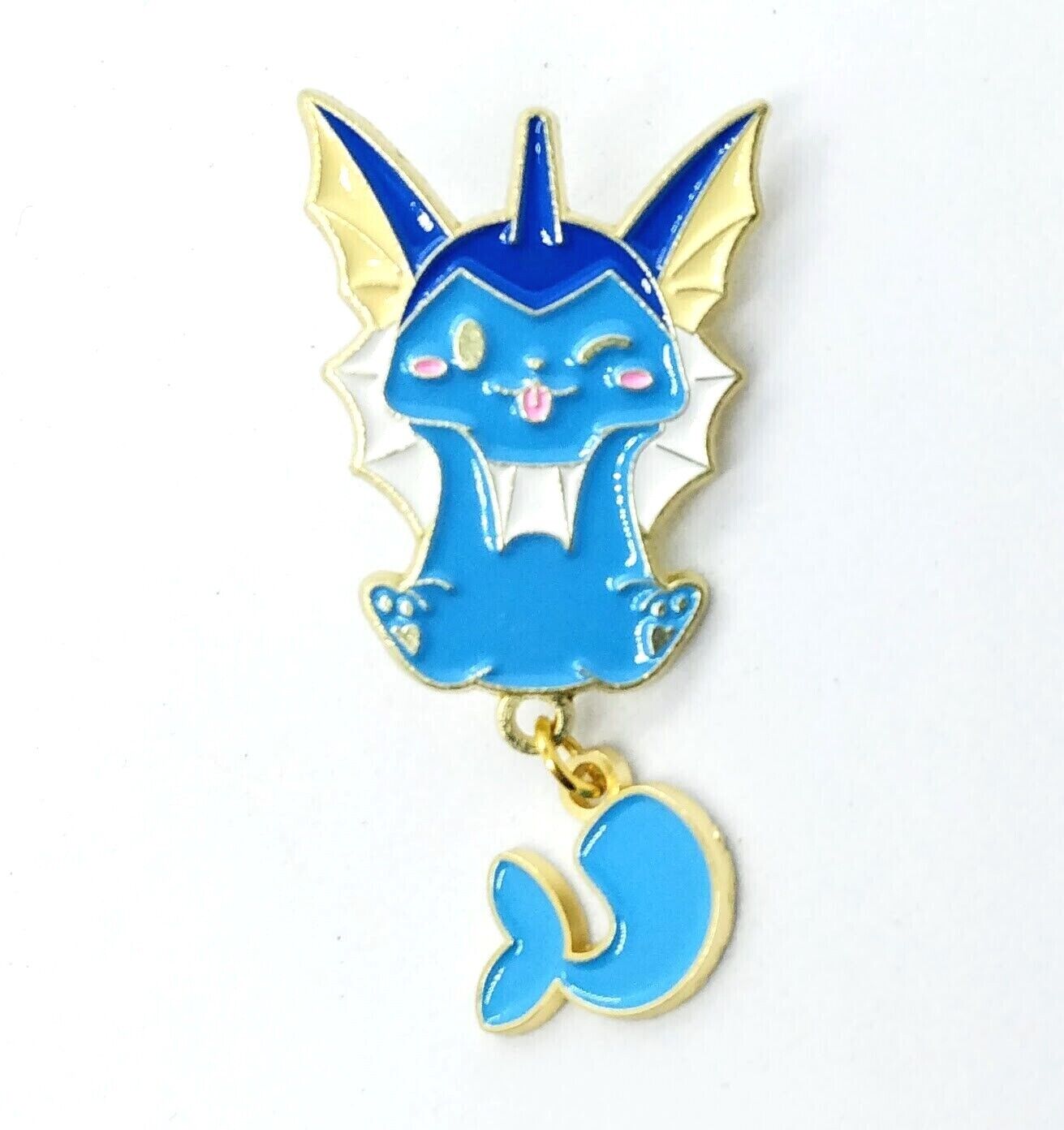 EEVEELUTION DANGLING TAIL PIN Pokemon Anime Eevee Lapel Brooch Set (You Choose)