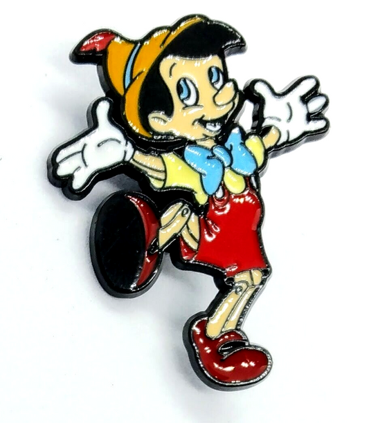 PINOCCHIO PIN Children's Movie Character Fun Enamel Brooch (Creative Gift!)