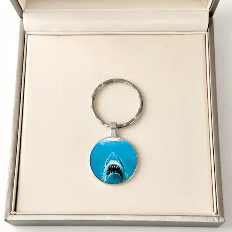 JAWS KEYCHAIN Shark Universal Pictures Film Classic Gift Key Chain/Keyring