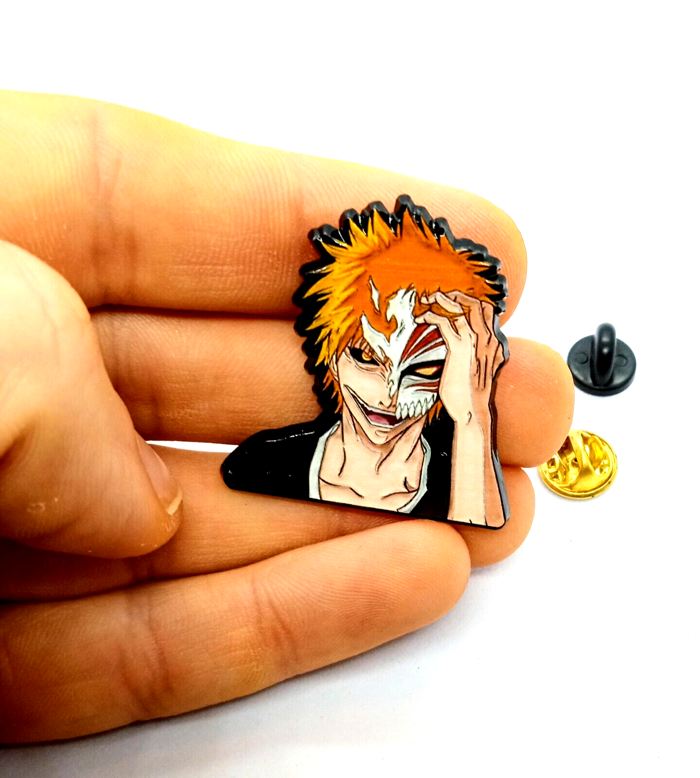 BLEACH ICHIGO HALF MASK PIN Anime/Manga Enamel Lapel Brooch (Sweet Gift!)