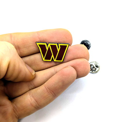 WASHINGTON COMMANDERS PIN Football NFL Team Black Back Gift Enamel Lapel Brooch