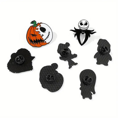 NIGHTMARE BEFORE CHRISTMAS PIN SET (7pcs) Disney Gift Enamel Lapel Brooch Lot