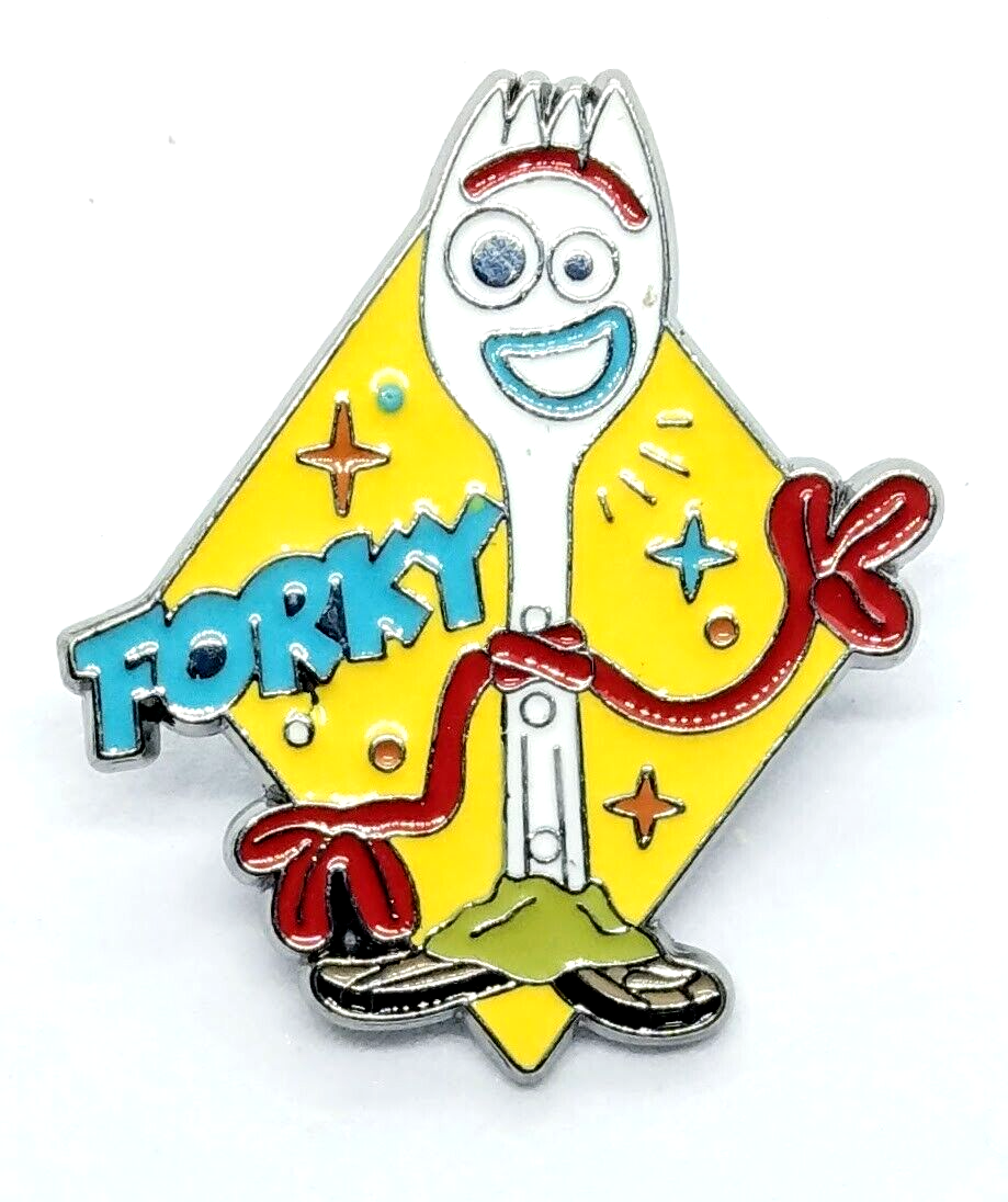 FORKY PIN Toy Story Spork Fun Toon Cartoon Gift Enamel Lapel Brooch