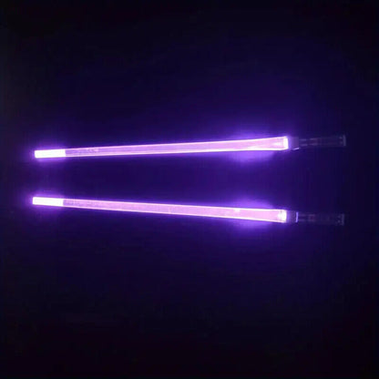 LIGHTSABER CHOPSTICKS One Pair Reusable LED Glowing Fun Gift! (Choose Color)