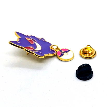 GENGAR "DANGLING BALL" PIN Pokemon #094 Ghost Enamel Lapel Brooch (Cool Gift!)