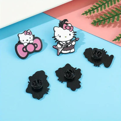 HELLO KITTY COSTUME PIN SET (5pcs) Professions Gift Enamel Lapel Brooch Lot