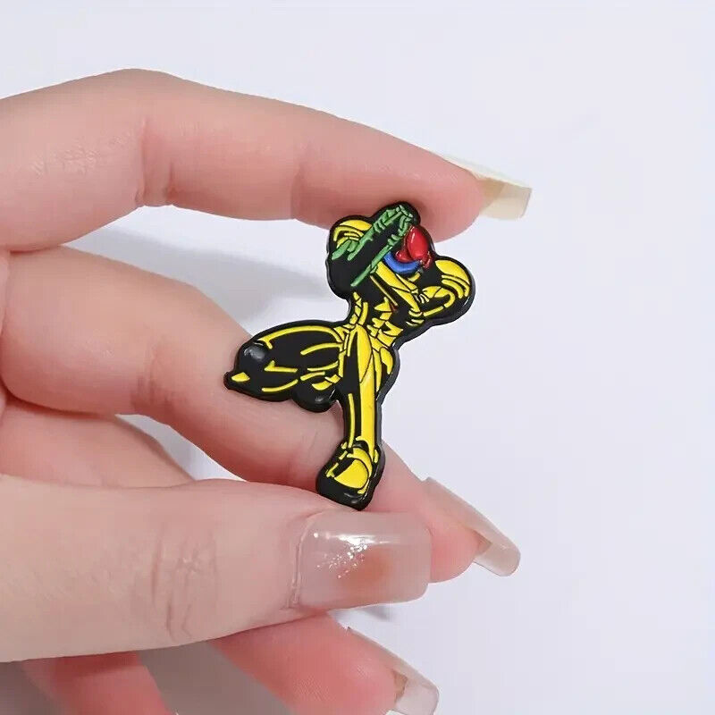 SAMUS ARAN PIN Metroid Nintendo Video Game Lapel Enamel Brooch (Cool Gift!)