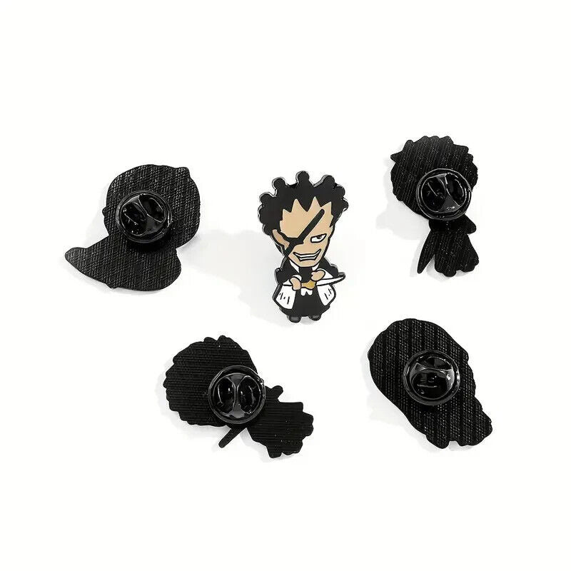 BLEACH CHARACTER PINS (5pcs) Anime Chibi Lapel Enamel Brooch Lot Set