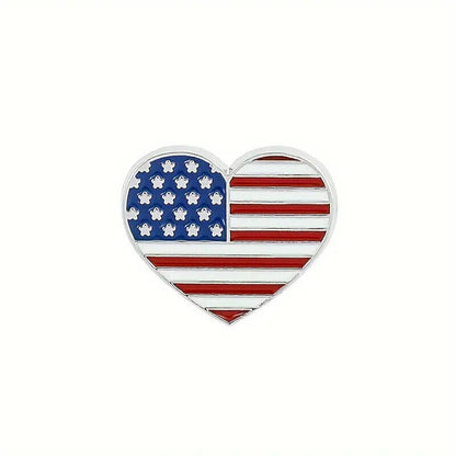 PATRIOTIC PINS American Flag USA Independence July 4th Lapel Brooch (You Choose)