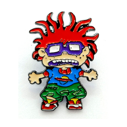 CHUCKIE PIN Scared Rugrats Retro Nickelodeon Cartoon Toon 90s 1990s Lapel Brooch