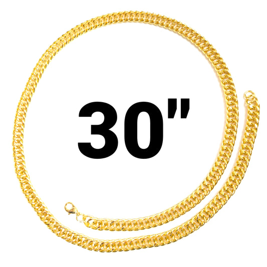 30 INCH - Gold 9.5mm Link Chain Necklace