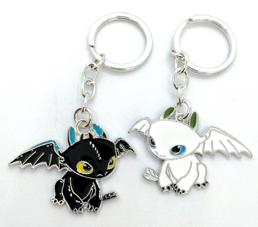 HOW TO TRAIN YOUR DRAGON KEYCHAIN SET (2pcs) Friends Couples Key Chain/Keyring