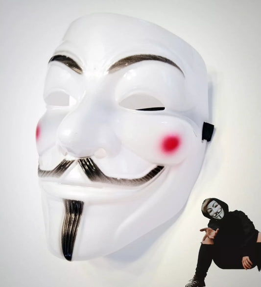 GUY FAWKES MASK V for Vendetta Hard Plastic Costume Halloween/Cosplay Masque