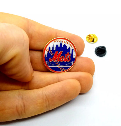 NEW YORK METS PIN Baseball MLB Team Gift Enamel Hat Backpack Lapel Brooch