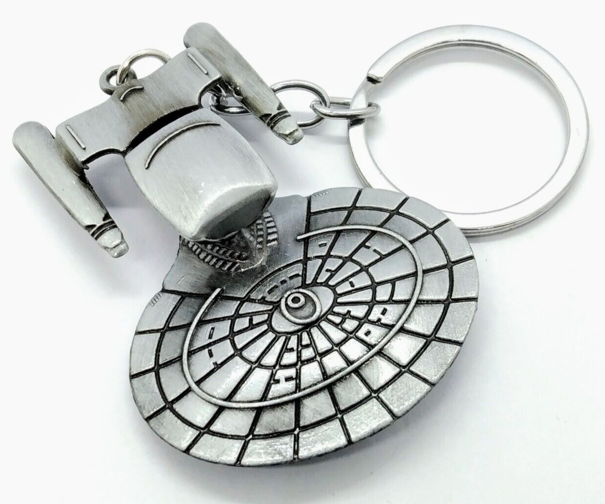 USS ENTERPRISE KEYCHAIN Star Trek Ship Key Chain/Keyring (Cool Gift!)