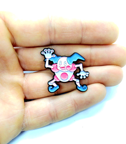 MR. MIME PIN Pokemon #122 Psychic/Fairy Anime Enamel Lapel Brooch