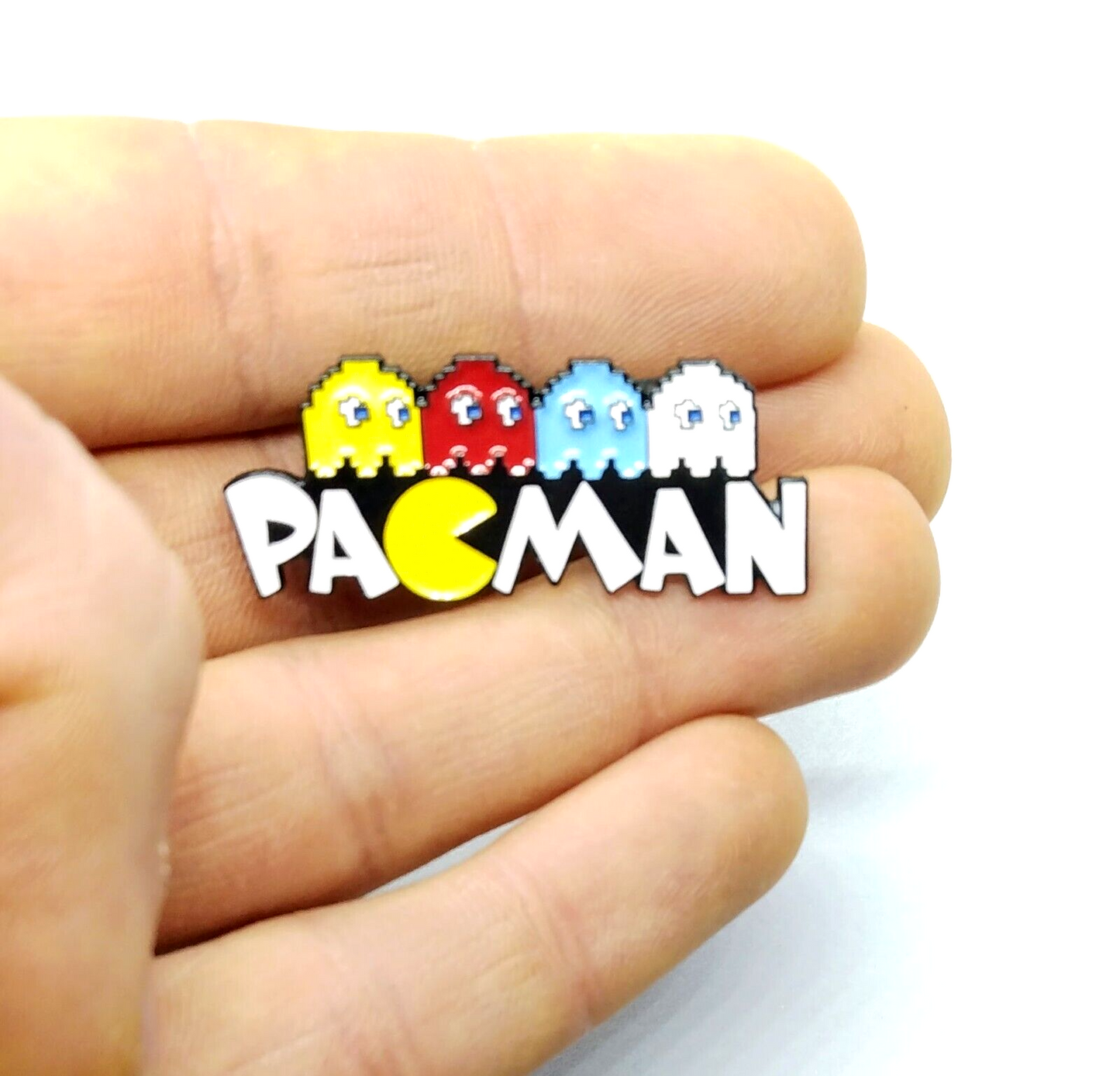 PACMAN PIN Retro Video Game 80s 1980s Gift Enamel Lapel Brooch