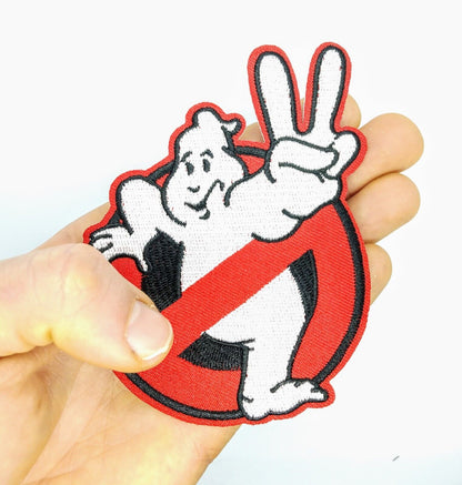 GHOSTBUSTERS PATCH Ghost Busters Peace Iron On Embroidery Embroidered Movie Logo