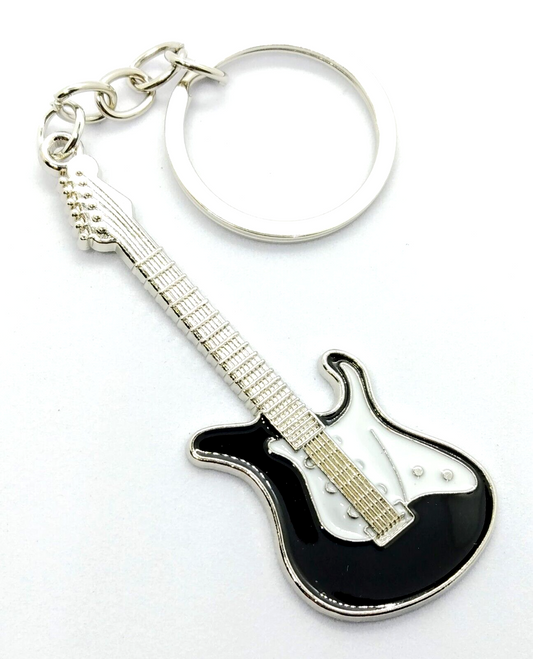 ELECTRIC GUITAR KEYCHAIN Music Rock & Roll Key Chain/Keyring