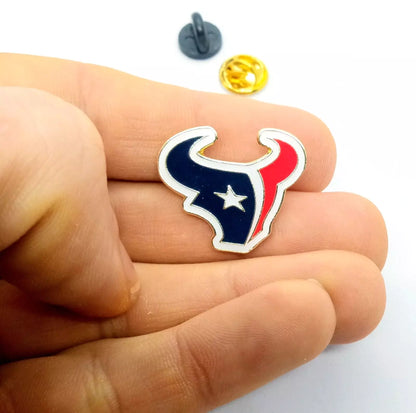 HOUSTON TEXANS PIN Football NFL Logo Gift Enamel Hat Backpack Lapel Brooch