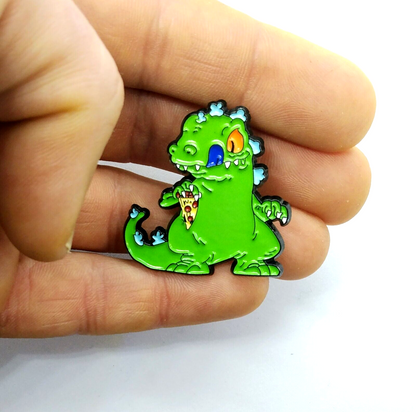 REPTAR PIN Rugrats Dinosaur Nickelodeon Cartoon Toon 90s 1990s Lapel Brooch