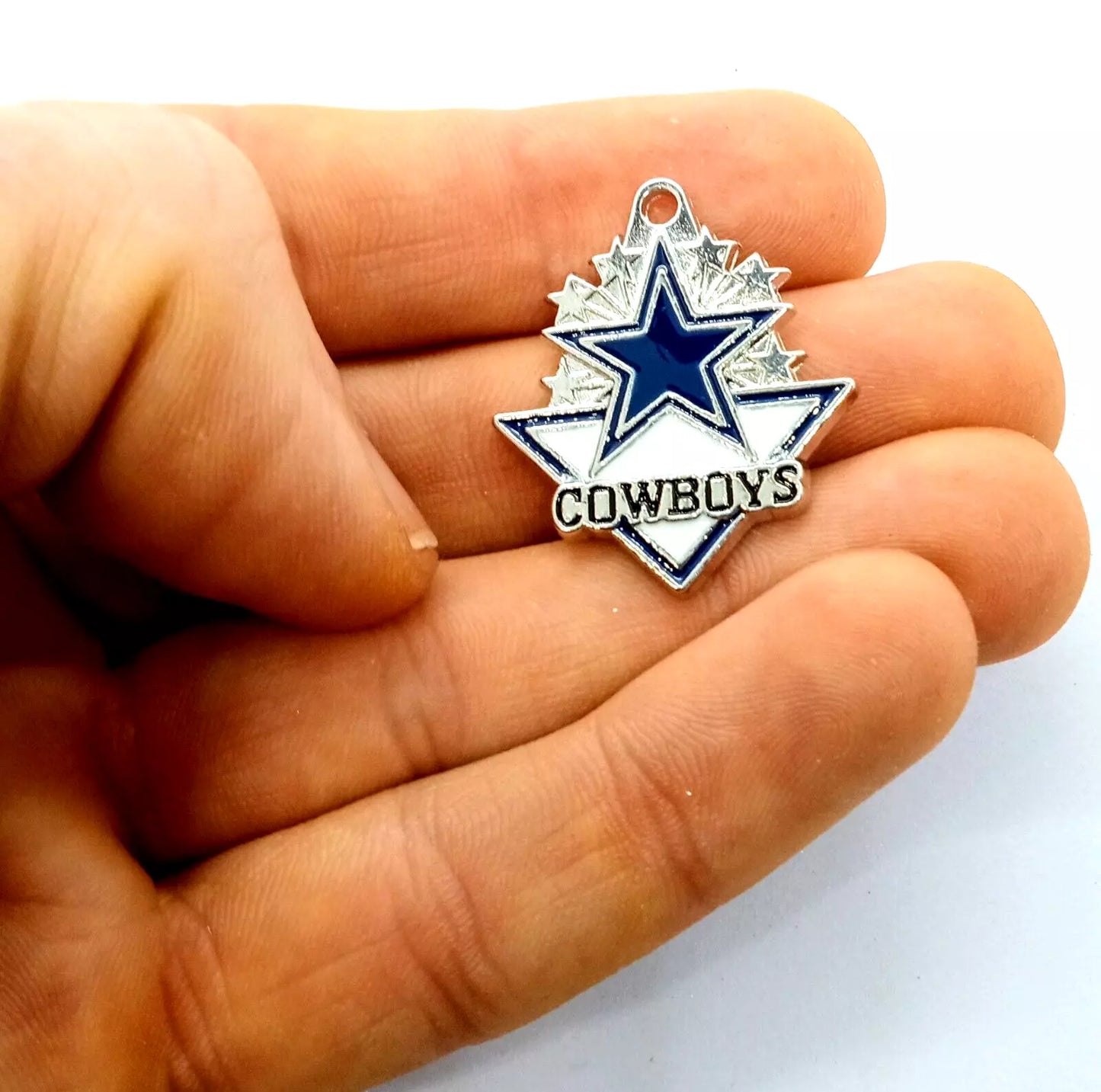 DALLAS COWBOYS SHOOTING STARS CHARM (x1) DIY Bracelet Necklace Pendant