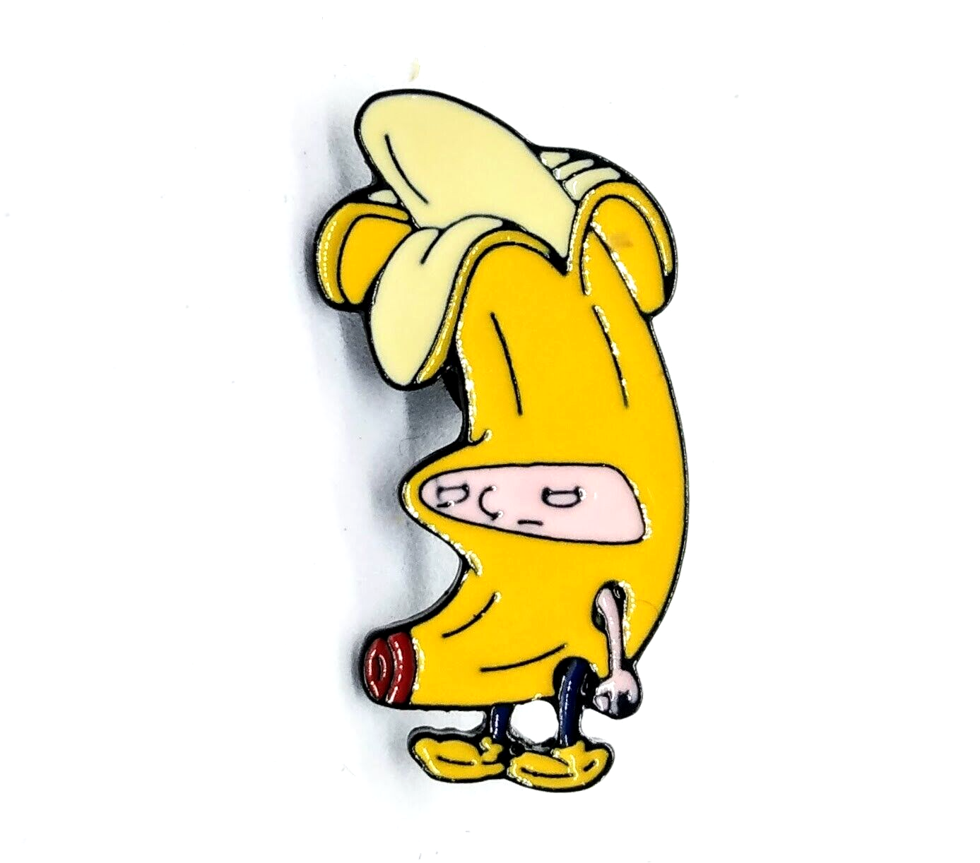 HEY ARNOLD BANANA COSTUME PIN Funny Retro Enamel Brooch 90s 1990s Cartoon Toon