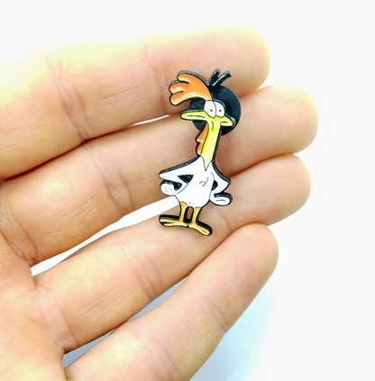 CHICKEN PIN Cow & Chicken Cartoon Network Show 90s 1990s Toon Gift Enamel Brooch