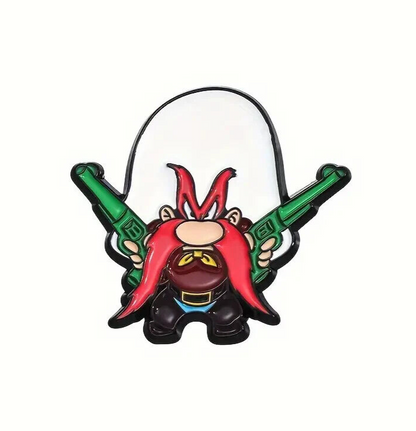 YOSEMITE SAM PIN Classic Looney Tunes Cartoon Toon Gift Enamel Lapel Brooch